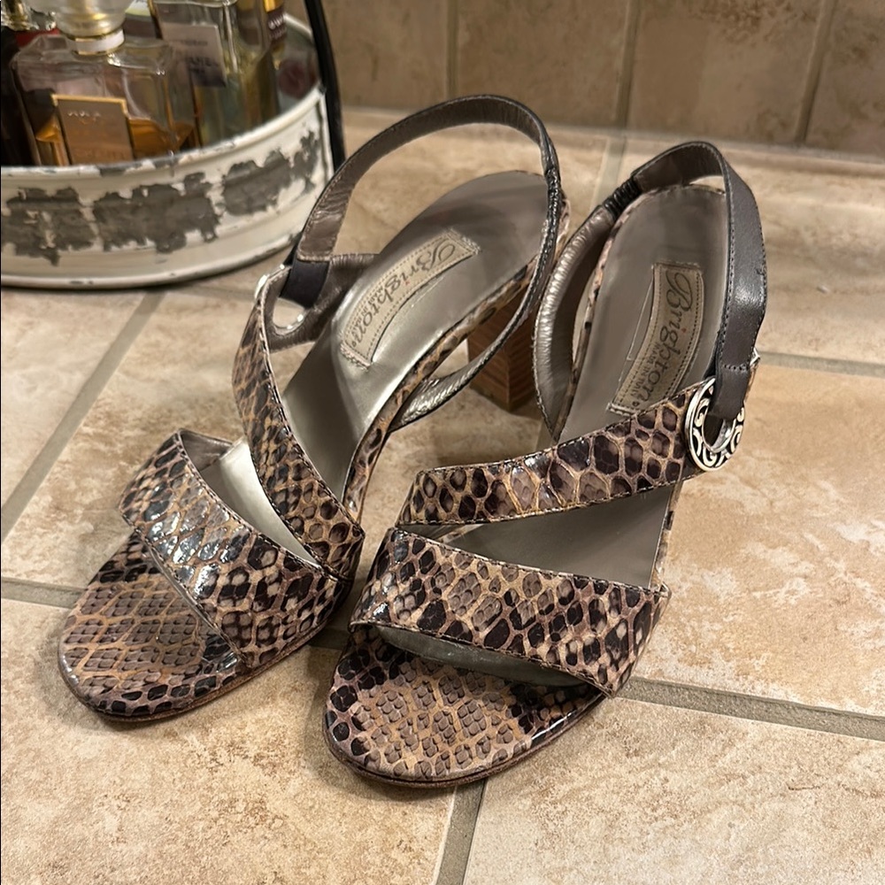 Brighton Snake Print Sandals